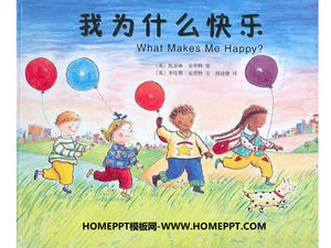 "Por que estou feliz" história Imagem PPT