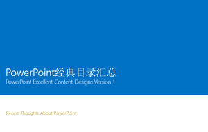 stile Win8 template ppt classico elenco conciso