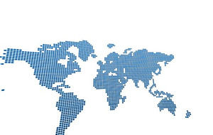 ブルードットPowerPointのテンプレートと世界地図のテーマ