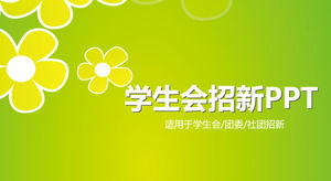 Stowarzyszenie studenckie Xiaoqing rekrutuje nowy szablon PPT