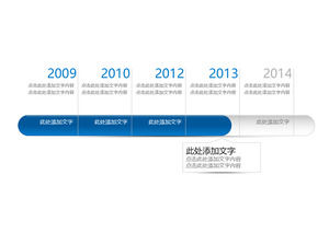 年曆史時間表PPT圖表