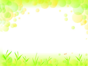 Yellow Green Abstract Grass Elegant PPT Background Image