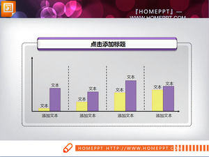 Yellow violet with PPT bar graph material