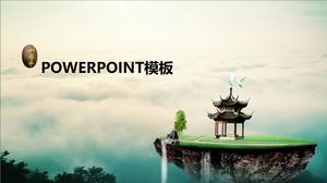 Yunhai Wonderland PPT-Vorlage im chinesischen Stil
