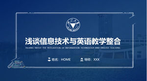 Modèle de ppt général de soutenance de thèse de diplôme de l'université du Zhejiang
